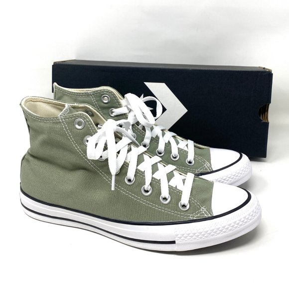 Converse Women's Size 9.5 164933C CTAS HI Jade Stone Gray Canvas Canvas Sneakers - Picture 5 of 8